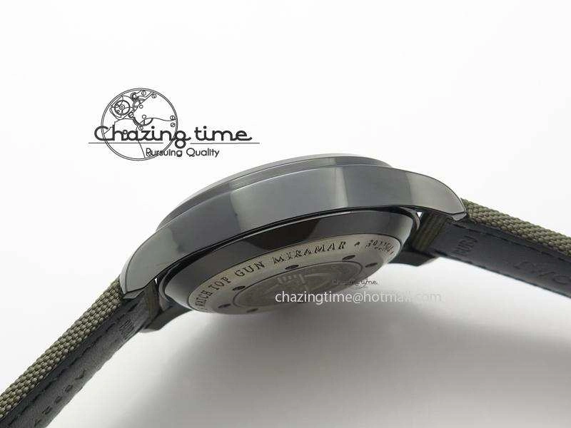 EyeCatching Pilot Top Gun Miramar IWC388002 V6 1:1 Best Edition Ceramic Case On Nylon Strap A 7325