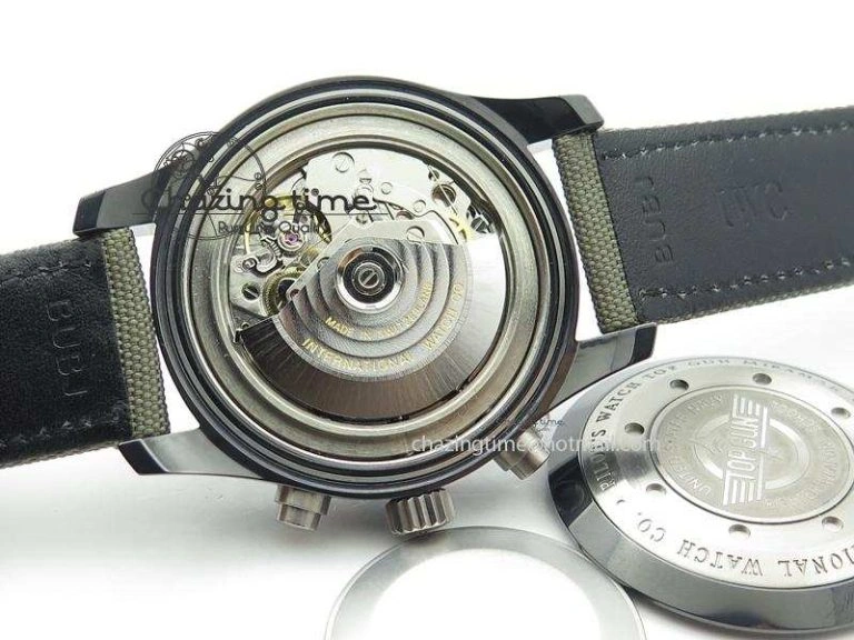 EyeCatching Pilot Top Gun Miramar IWC388002 V6 1:1 Best Edition Ceramic Case On Nylon Strap A 7325