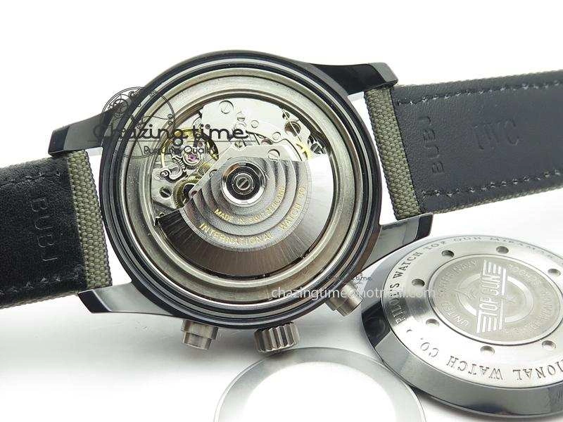 EyeCatching Pilot Top Gun Miramar IWC388002 V6 1:1 Best Edition Ceramic Case On Nylon Strap A 7325