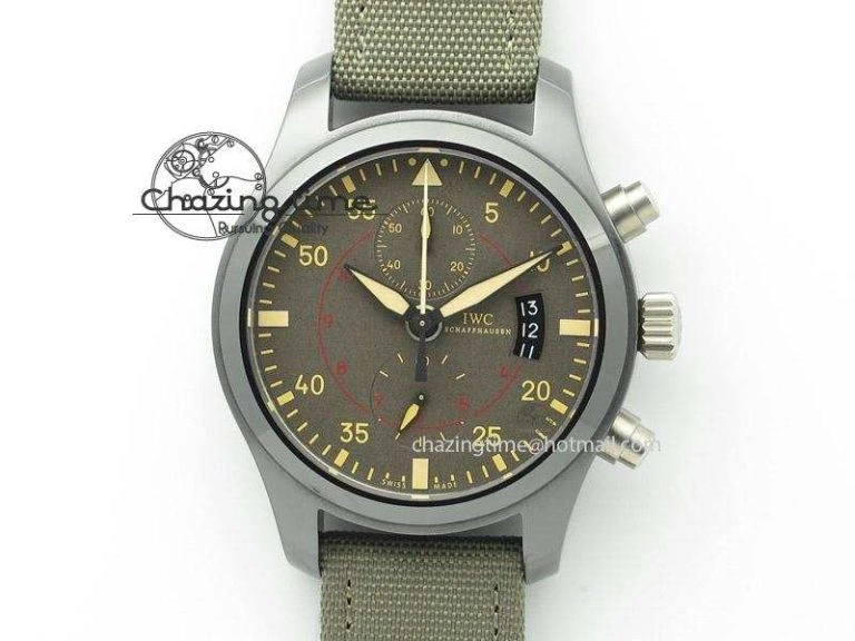 Pilot Top Gun Miramar IWC388002 ZF 1:1 Best Edition Ceramic Case On Nylon Strap A Effortless 7345