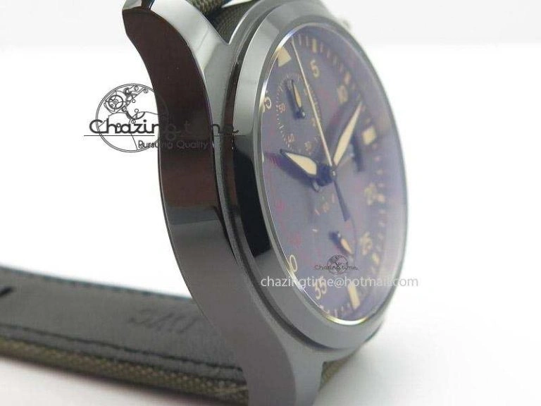 Pilot Top Gun Miramar IWC388002 ZF 1:1 Best Edition Ceramic Case On Nylon Strap A Effortless 7345