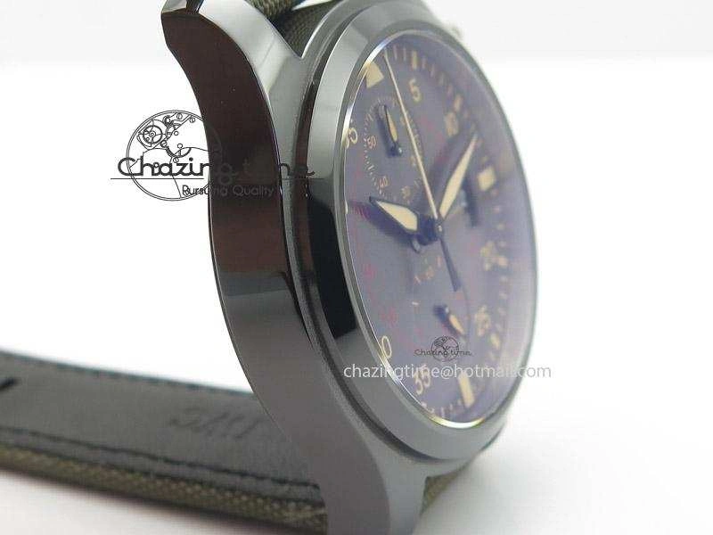 Pilot Top Gun Miramar IWC388002 ZF 1:1 Best Edition Ceramic Case On Nylon Strap A Effortless 7345