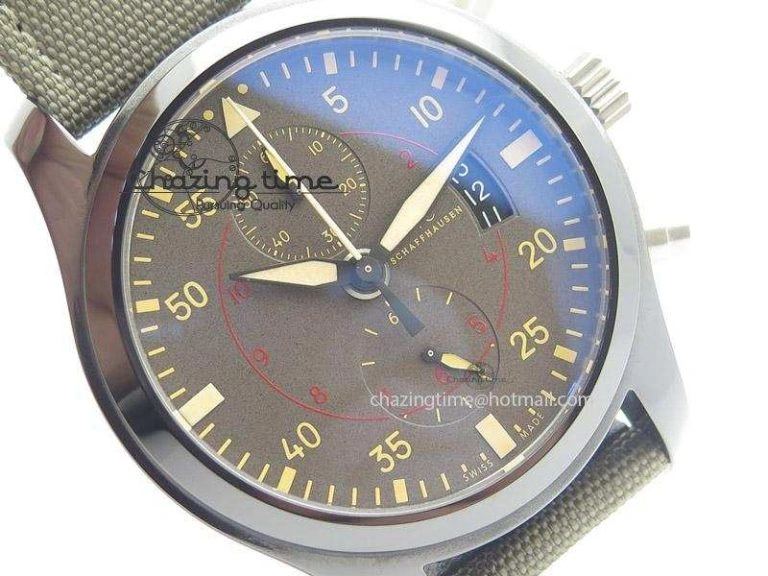 Pilot Top Gun Miramar IWC388002 ZF 1:1 Best Edition Ceramic Case On Nylon Strap A Effortless 7345
