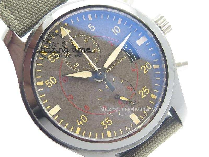 Pilot Top Gun Miramar IWC388002 ZF 1:1 Best Edition Ceramic Case On Nylon Strap A Effortless 7345