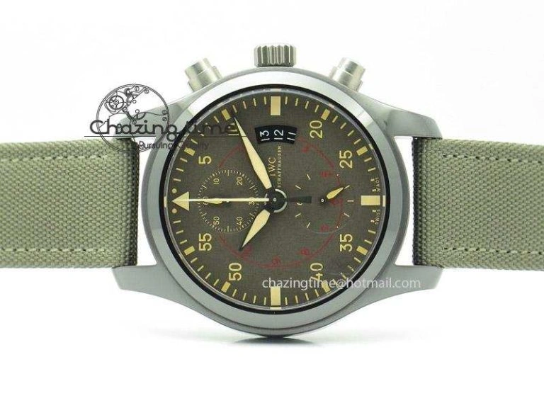 Pilot Top Gun Miramar IWC388002 ZF 1:1 Best Edition Ceramic Case On Nylon Strap A Effortless 7345