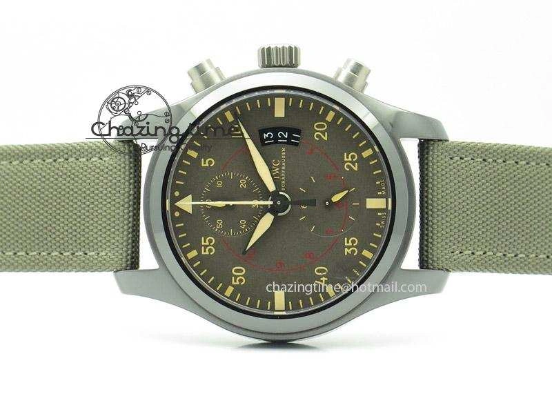 Pilot Top Gun Miramar IWC388002 ZF 1:1 Best Edition Ceramic Case On Nylon Strap A Effortless 7345