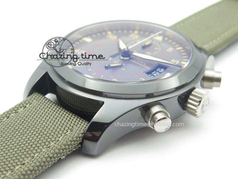 Pilot Top Gun Miramar IWC388002 ZF 1:1 Best Edition Ceramic Case On Nylon Strap A Effortless 7345