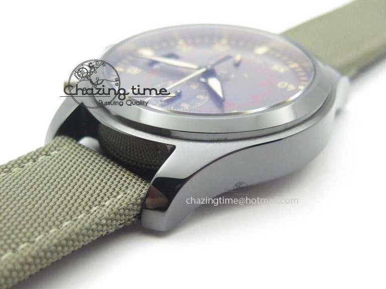 Pilot Top Gun Miramar IWC388002 ZF 1:1 Best Edition Ceramic Case On Nylon Strap A Effortless 7345