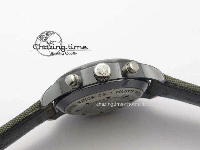 Pilot Top Gun Miramar IWC388002 ZF 1:1 Best Edition Ceramic Case On Nylon Strap A Effortless 7345