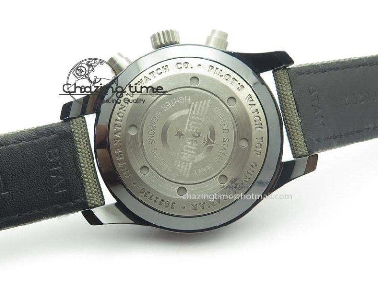 Pilot Top Gun Miramar IWC388002 ZF 1:1 Best Edition Ceramic Case On Nylon Strap A Effortless 7345
