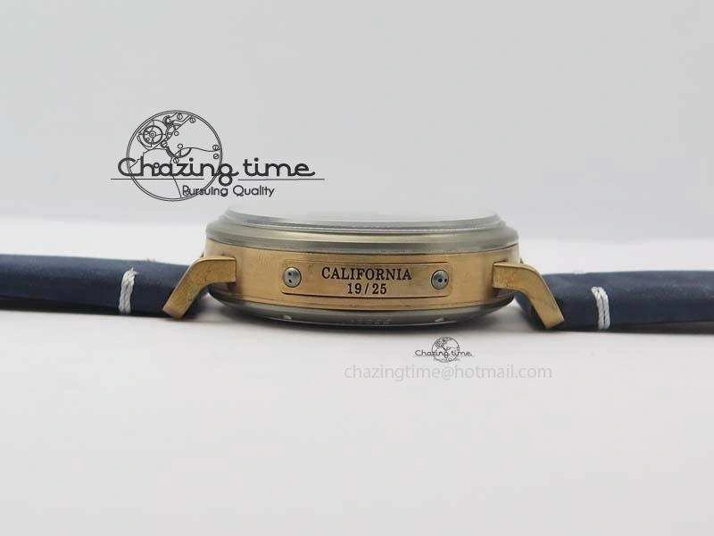 Pilot Type 20 Bronze XF 1:1 California Special Edition On Blue Leather Strap A UrbanChic 10033
