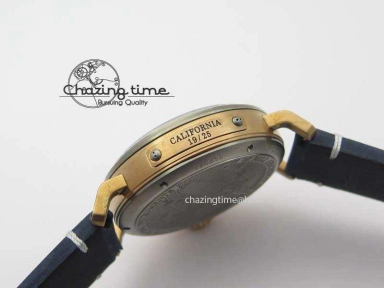 Pilot Type 20 Bronze XF 1:1 California Special Edition On Blue Leather Strap A UrbanChic 10033