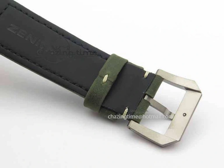Pilot Type 20 Chrono Extra Special XF 1:1 Best Edition Real Bronze Case On Green Nubuck Strap A Upgraded 10031