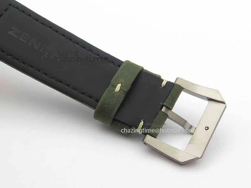 Pilot Type 20 Chrono Extra Special XF 1:1 Best Edition Real Bronze Case On Green Nubuck Strap A Upgraded 10031