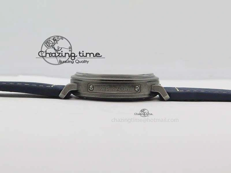 Trendsetting Pilot Type 20 Extra Special 40mm Aged SS V6F 1:1 Best Edition On Asso Strap MIYOTA9015 (Blue) 10028