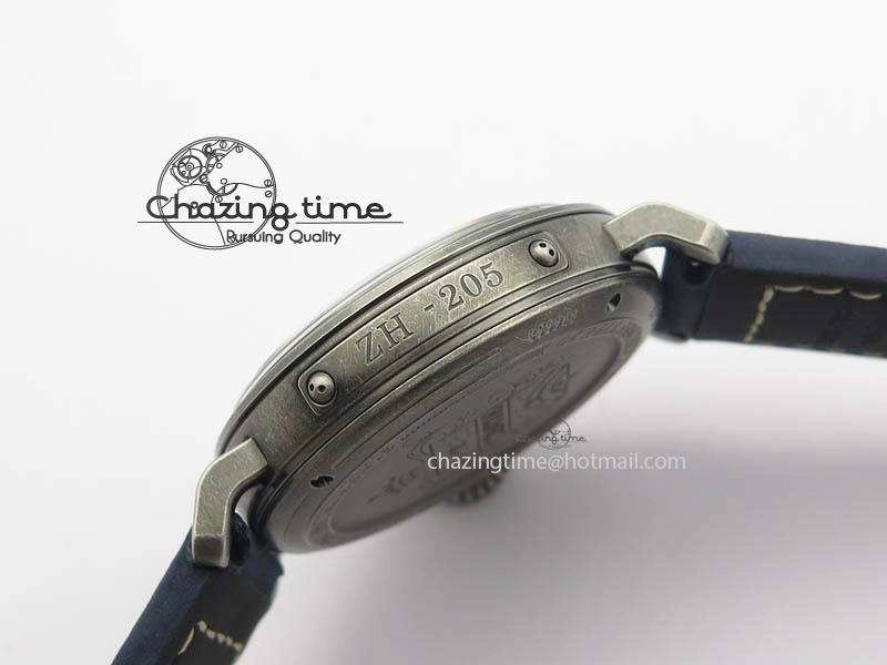 Trendsetting Pilot Type 20 Extra Special 40mm Aged SS V6F 1:1 Best Edition On Asso Strap MIYOTA9015 (Blue) 10028