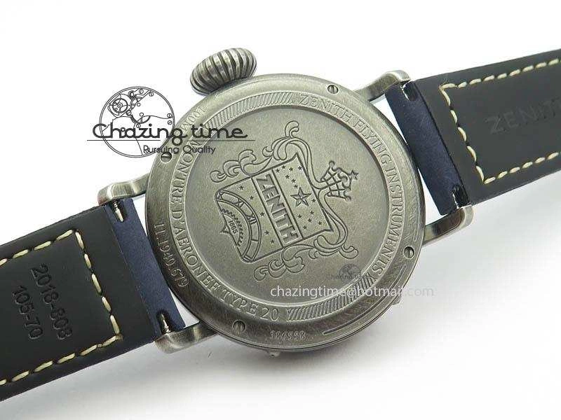 Trendsetting Pilot Type 20 Extra Special 40mm Aged SS V6F 1:1 Best Edition On Asso Strap MIYOTA9015 (Blue) 10028