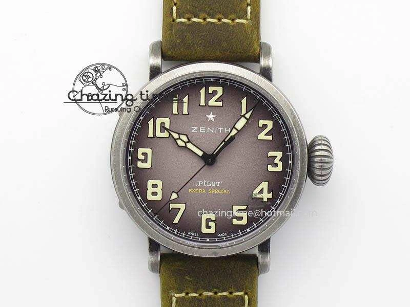 Refined Pilot Type 20 Extra Special 40mm Aged SS V6F 1:1 Best Edition On Asso Strap MIYOTA9015 (Brown) 10030