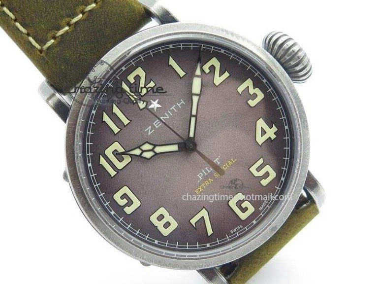 Refined Pilot Type 20 Extra Special 40mm Aged SS V6F 1:1 Best Edition On Asso Strap MIYOTA9015 (Brown) 10030