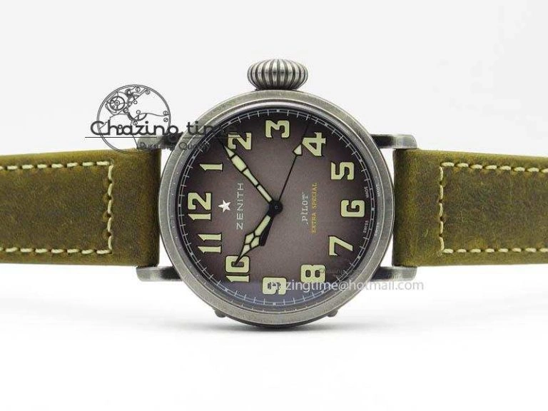 Refined Pilot Type 20 Extra Special 40mm Aged SS V6F 1:1 Best Edition On Asso Strap MIYOTA9015 (Brown) 10030