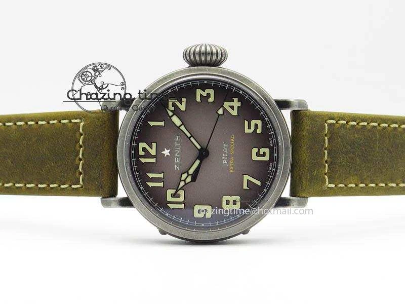 Refined Pilot Type 20 Extra Special 40mm Aged SS V6F 1:1 Best Edition On Asso Strap MIYOTA9015 (Brown) 10030