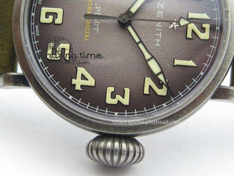 Refined Pilot Type 20 Extra Special 40mm Aged SS V6F 1:1 Best Edition On Asso Strap MIYOTA9015 (Brown) 10030