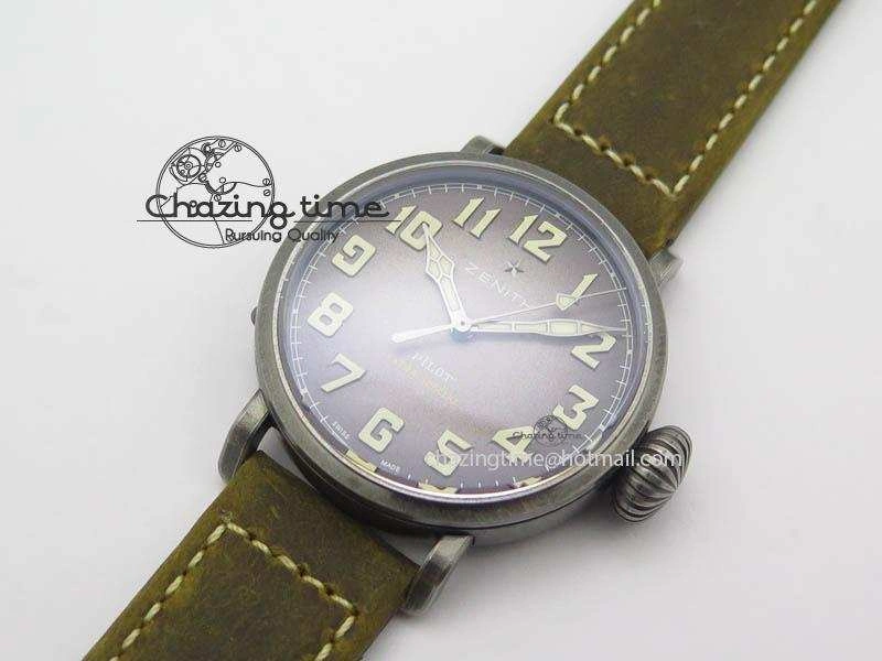 Refined Pilot Type 20 Extra Special 40mm Aged SS V6F 1:1 Best Edition On Asso Strap MIYOTA9015 (Brown) 10030