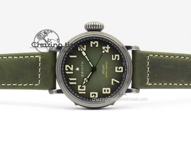 Pilot Type 20 Extra Special 40mm Aged SS V6F 1:1 Best Edition On Asso Strap MIYOTA9015 (Green) Efficient 10027