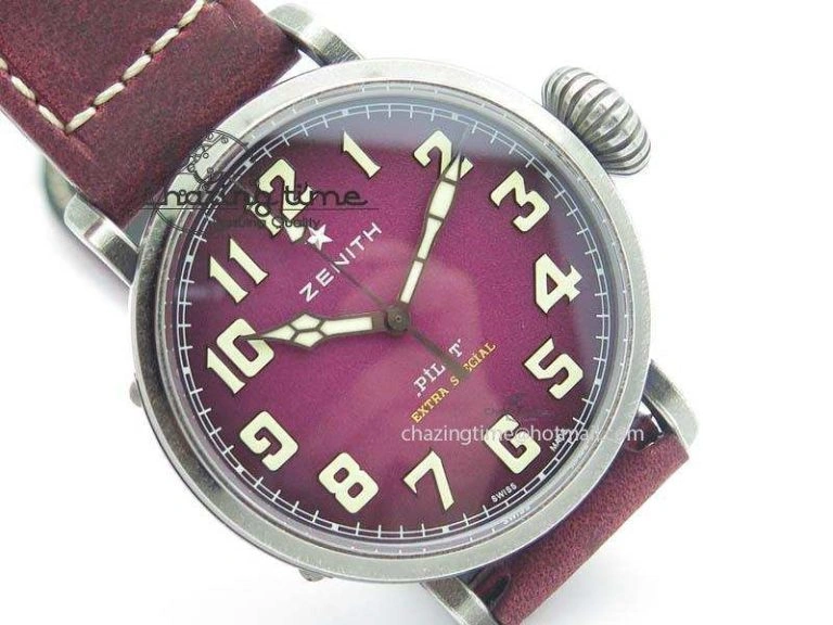 Pilot Type 20 Extra Special 40mm Aged SS V6F 1:1 Best Edition On Asso Strap MIYOTA9015 (Pink) Resilient 10029
