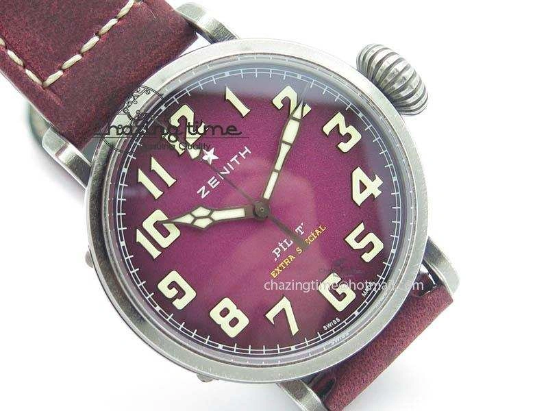 Pilot Type 20 Extra Special 40mm Aged SS V6F 1:1 Best Edition On Asso Strap MIYOTA9015 (Pink) Resilient 10029