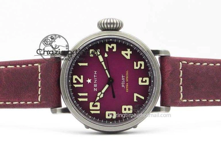 Pilot Type 20 Extra Special 40mm Aged SS V6F 1:1 Best Edition On Asso Strap MIYOTA9015 (Pink) Resilient 10029