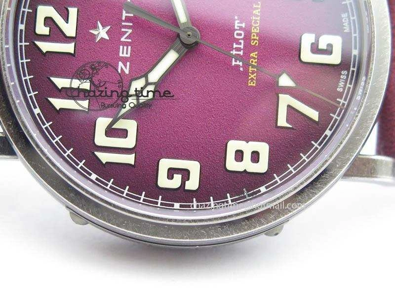 Pilot Type 20 Extra Special 40mm Aged SS V6F 1:1 Best Edition On Asso Strap MIYOTA9015 (Pink) Resilient 10029