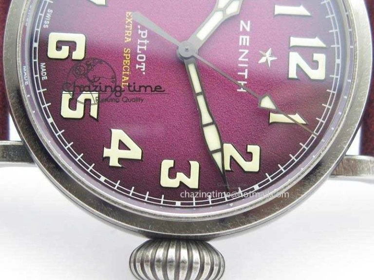Pilot Type 20 Extra Special 40mm Aged SS V6F 1:1 Best Edition On Asso Strap MIYOTA9015 (Pink) Resilient 10029