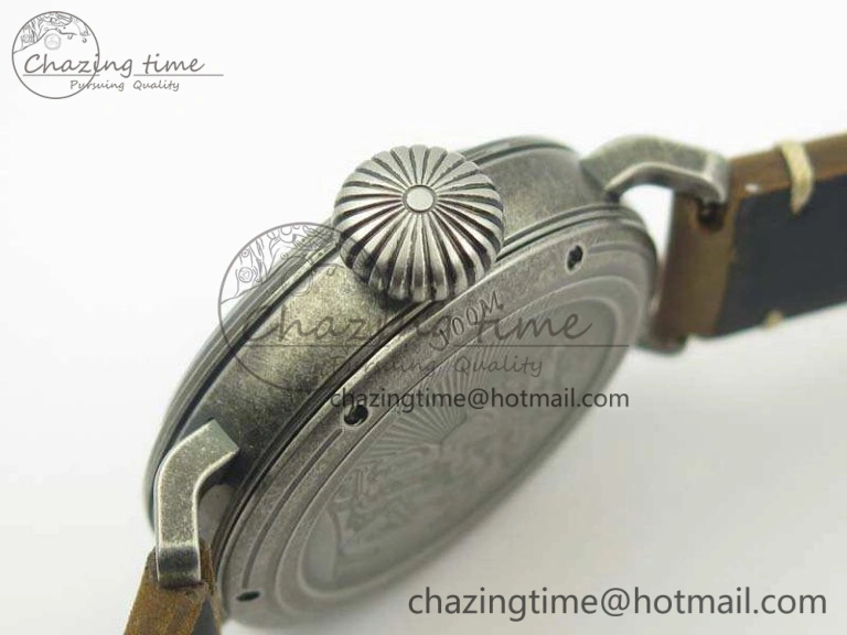 Pilot Type 20 Extra Special 45mm Aged SS Case V6F 1:1 Best Edition Gray Dial On Asso Strap A MultiPurpose 10021