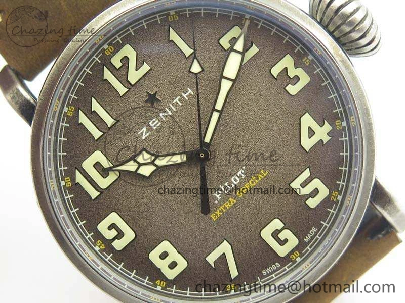 Pilot Type 20 Extra Special 45mm Aged SS Case V6F 1:1 Best Edition Gray Dial On Asso Strap A MultiPurpose 10021