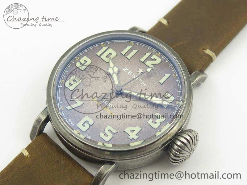 Pilot Type 20 Extra Special 45mm Aged SS Case V6F 1:1 Best Edition Gray Dial On Asso Strap A MultiPurpose 10021