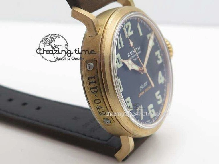 TechFriendly Pilot Type 20 Extra Special Bronze V6F 1:1 Best Edition On Brown Asso Strap A 10040