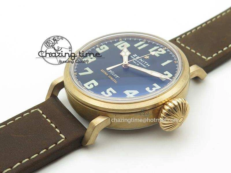TechFriendly Pilot Type 20 Extra Special Bronze V6F 1:1 Best Edition On Brown Asso Strap A 10040