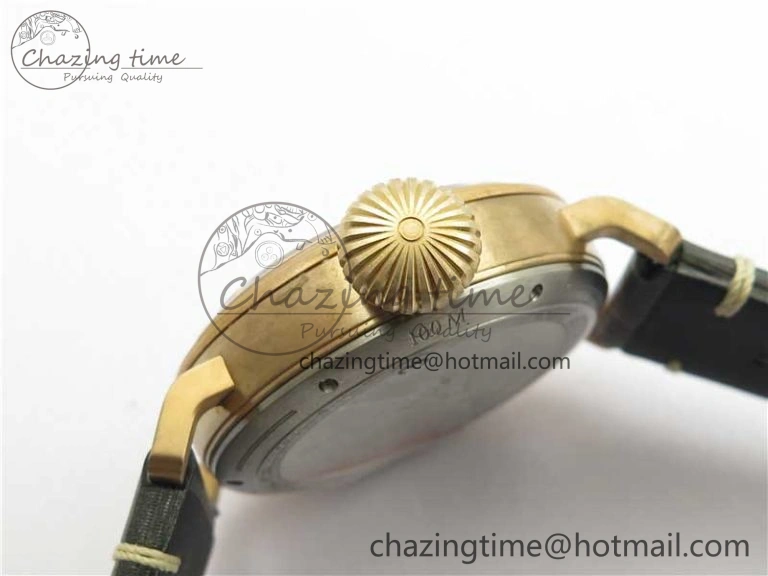 Pilot Type 20 Extra Special Bronze XF 1:1 Best Edition Green Dial on Green Leather Strap A Minimalist 10024