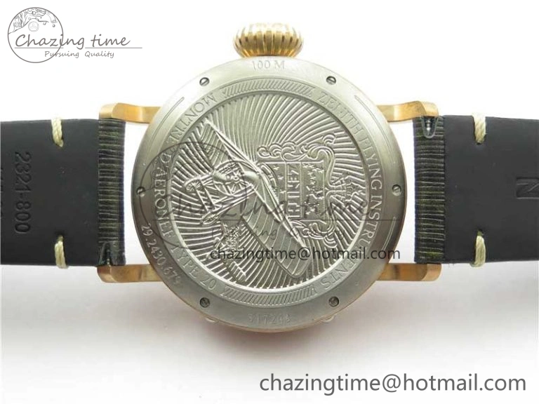 Pilot Type 20 Extra Special Bronze XF 1:1 Best Edition Green Dial on Green Leather Strap A Minimalist 10024