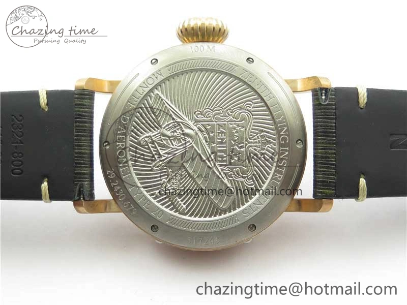 Pilot Type 20 Extra Special Bronze XF 1:1 Best Edition Green Dial on Green Leather Strap A Minimalist 10024
