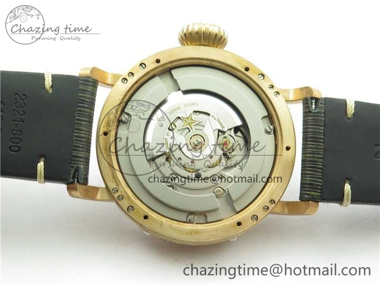 Pilot Type 20 Extra Special Bronze XF 1:1 Best Edition Green Dial on Green Leather Strap A Minimalist 10024