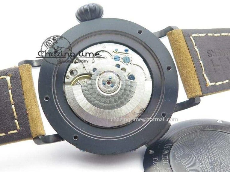 Pilot Type 20 Extra Special PVD 47mm Black Dial On Brown Asso Strap A23J TopPick 10042