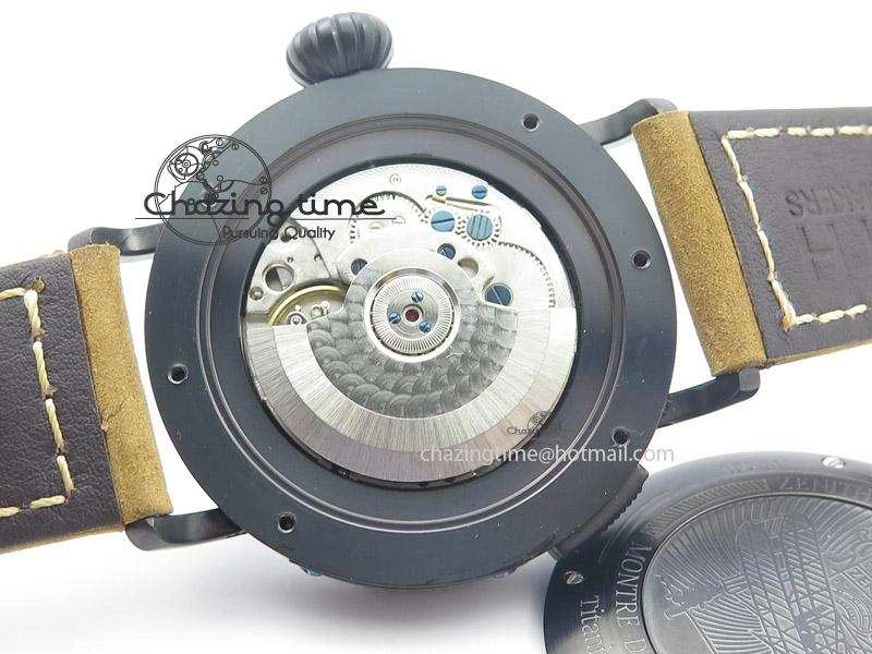 Pilot Type 20 Extra Special PVD 47mm Black Dial On Brown Asso Strap A23J TopPick 10042
