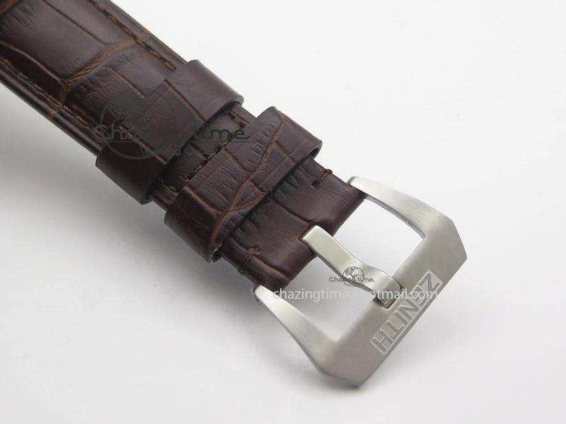 Pilot Type 20 Extra Special RG 47mm Black Dial Camouflage Markers On Brown Asso Strap A23J Neat 10043