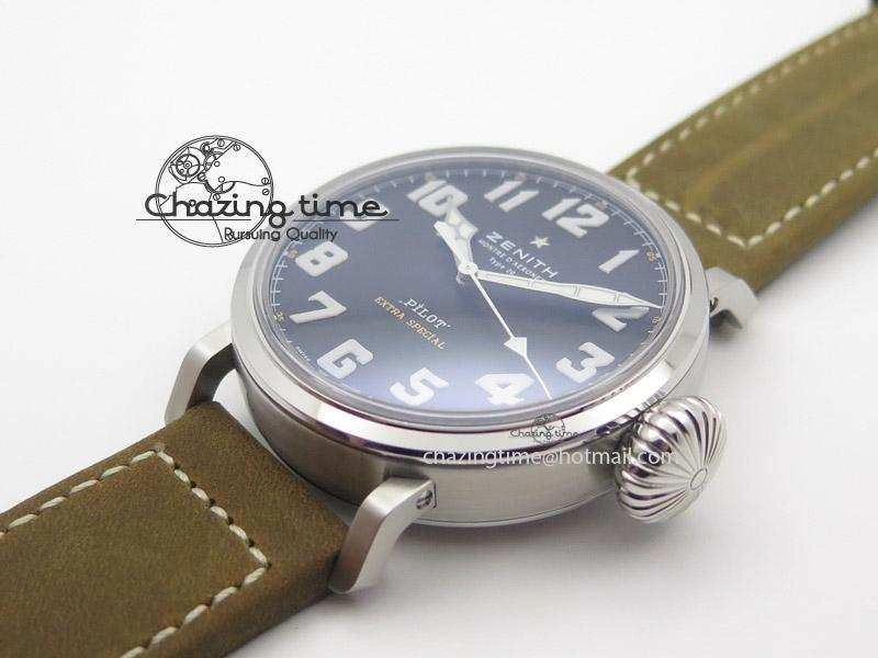 WaterResistant Pilot Type 20 Extra Special SS 45mm V6F 1:1 Best Edition On Brown Asso Strap A 10041