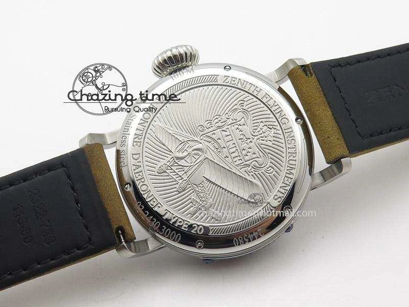 WaterResistant Pilot Type 20 Extra Special SS 45mm V6F 1:1 Best Edition On Brown Asso Strap A 10041