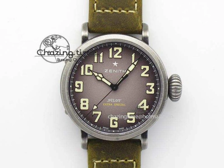 Packable Pilot Type 20 Extra Special SS 45mm ZF 1:1 Best Edition On Asso Strap A2892 V 10038