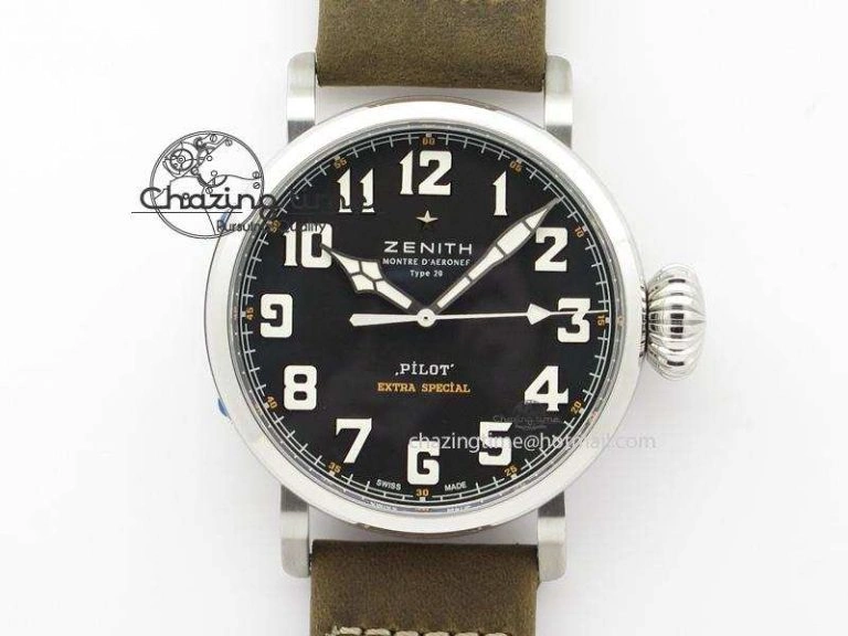 Packable Pilot Type 20 Extra Special SS 45mm ZF 1:1 Best Edition On Asso Strap A2892 V 10038