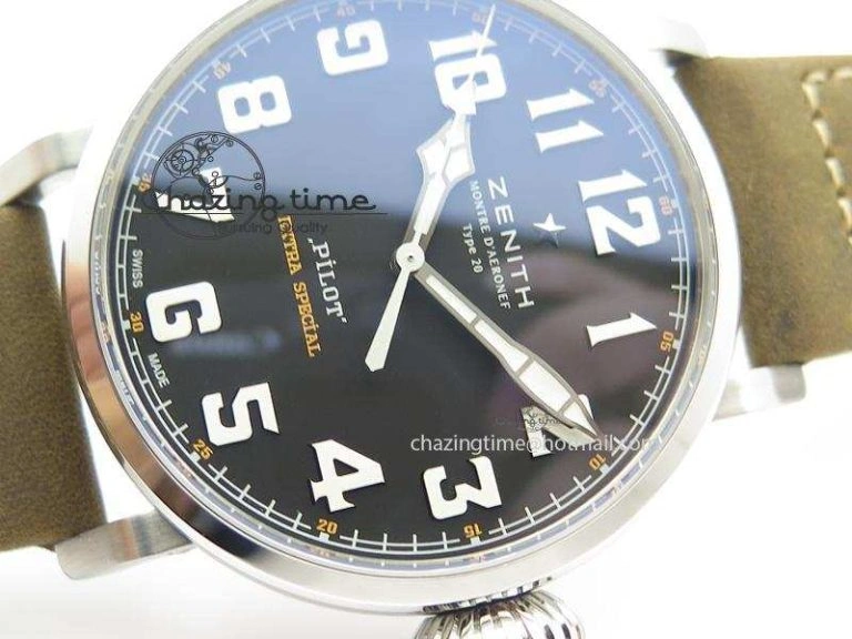 Packable Pilot Type 20 Extra Special SS 45mm ZF 1:1 Best Edition On Asso Strap A2892 V 10038